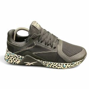 Reebok Black Galaxy 5 Leopard Print Running Sneakers Size 7.5